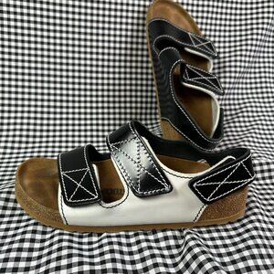 Birkenstock 1774 Proenza Schouler Milano Black & White Minimalist Sandal EU 40